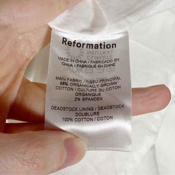 Reformation Catarina Mini Dress White - Picture 8 of 8